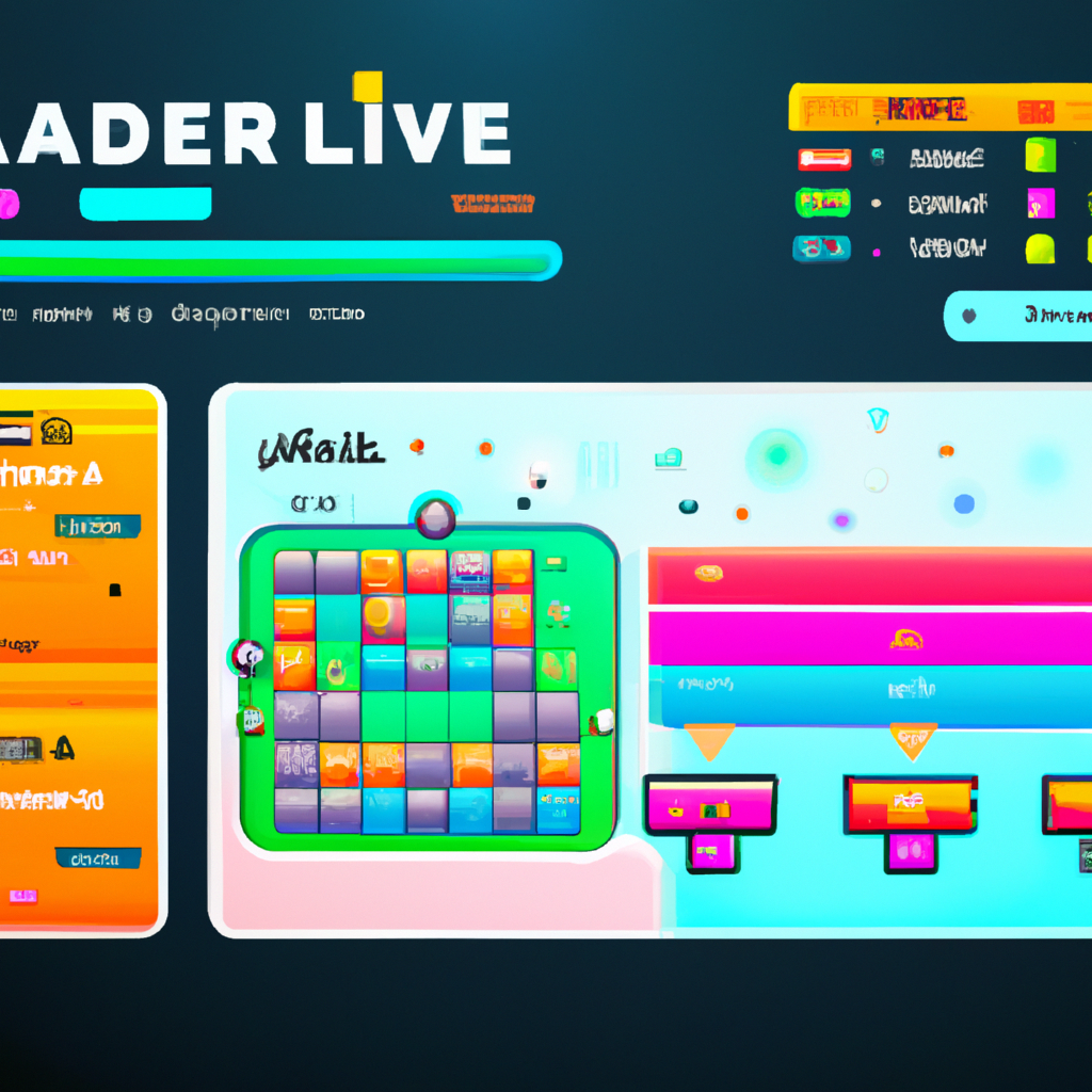 Level editor screenshot with neon palette